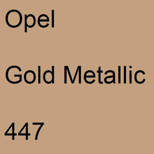 Opel, Gold Metallic, 447.